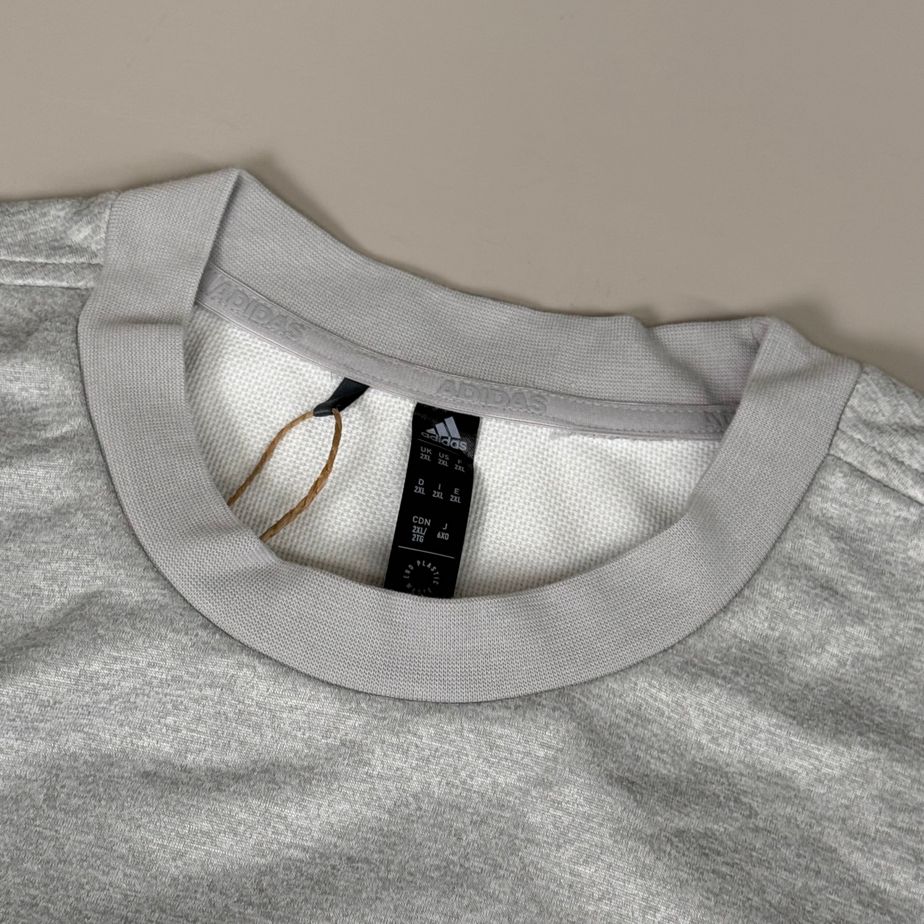 ADIDAS Men's Go-To Crewneck Golf Sweatshirt Sz-2XL Grey HG8833