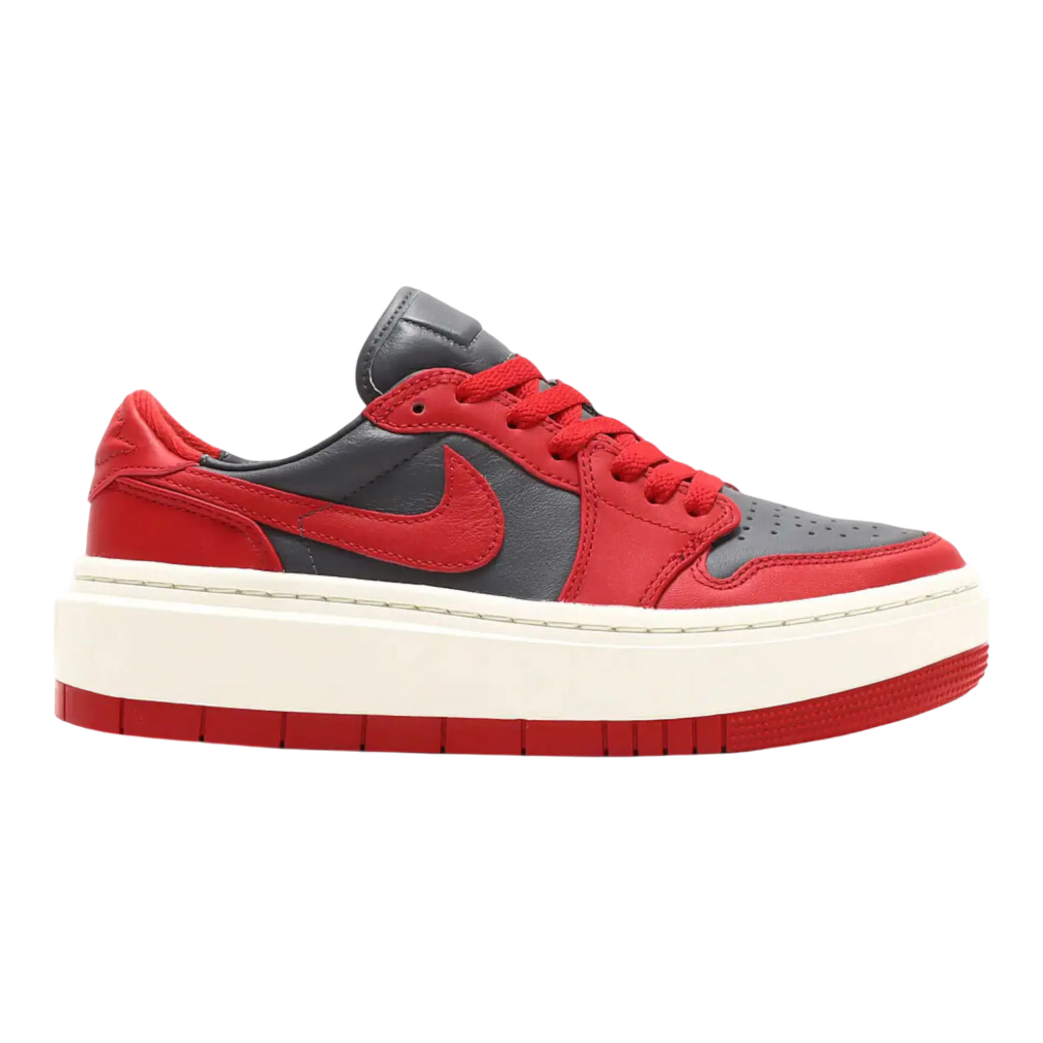 Air Jordan 1 Elevate Low Women Sneakers Varsity Red Dark Grey Sail