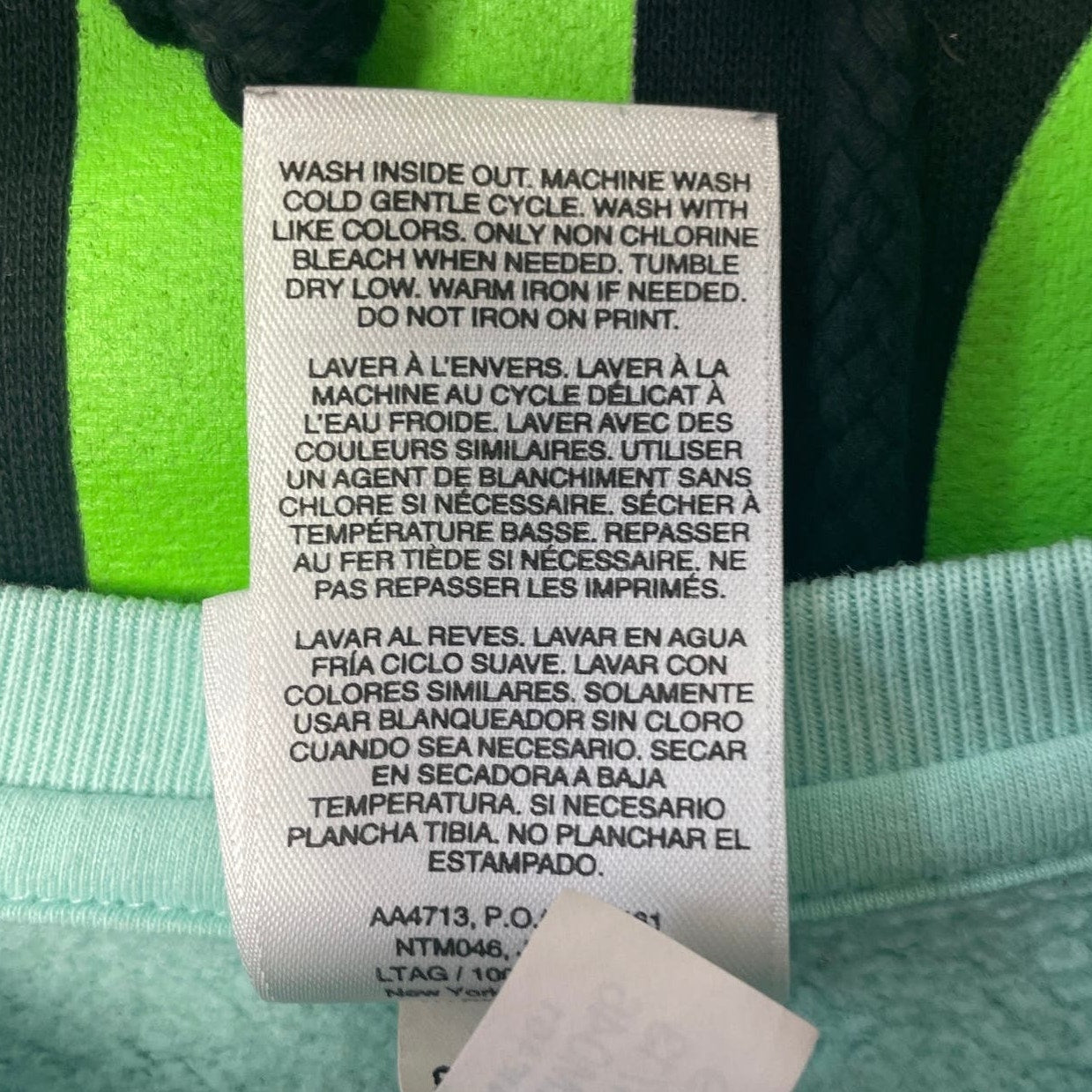 Adidas Child Small Long Sleeve Striped PolyCotton Pullover Crew Neck Sweatshirt