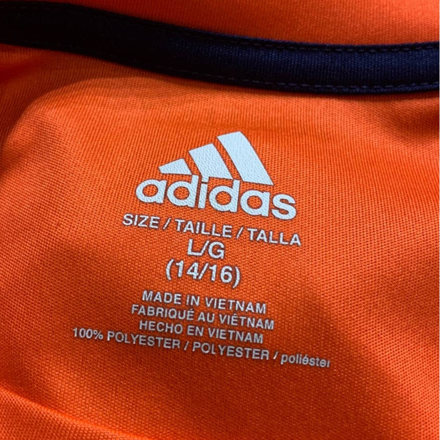 Adidas Ladies Large (14-16) 100% Polyester Short Sleeve AeroReady Athletic Tee